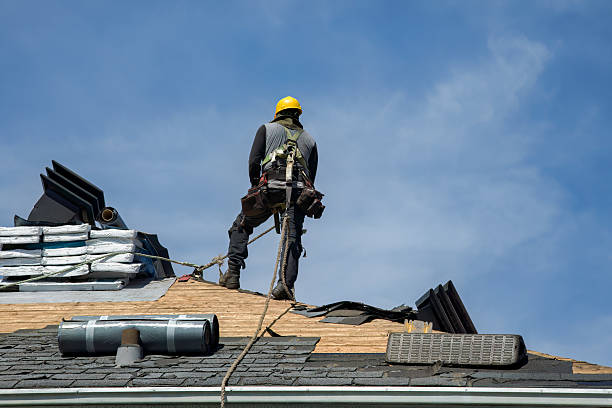 Professional Roof Replacement technician working in Buchanan, NY